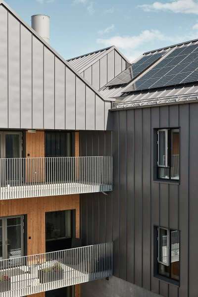 Dementia nursing home community clad and protected with steel. Forgetful?, DemensCentrum Aarhus – Skovvang, Skovvangsvej 97-99, 8200 Aarhus